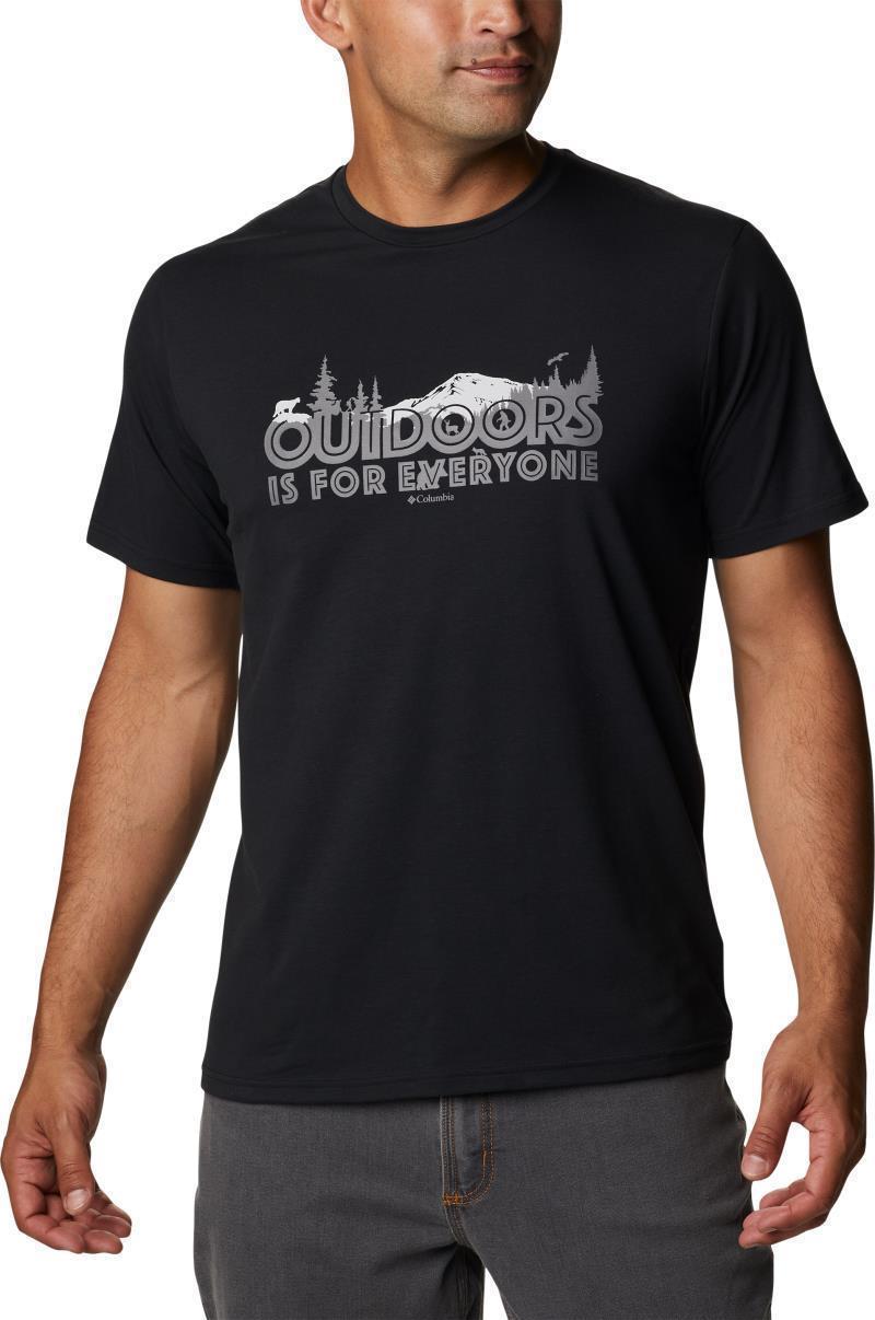Sun Trek SS Graphic Tee - Mens - Black / All For Outdoors Graphic 1