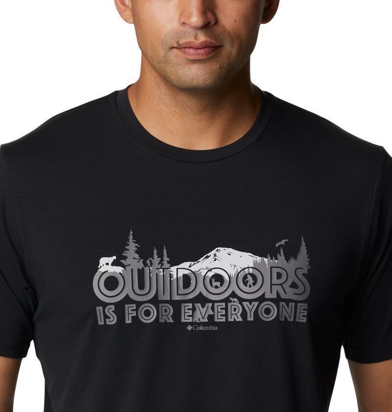 Sun Trek SS Graphic Tee - Mens - Black / All For Outdoors Graphic 5