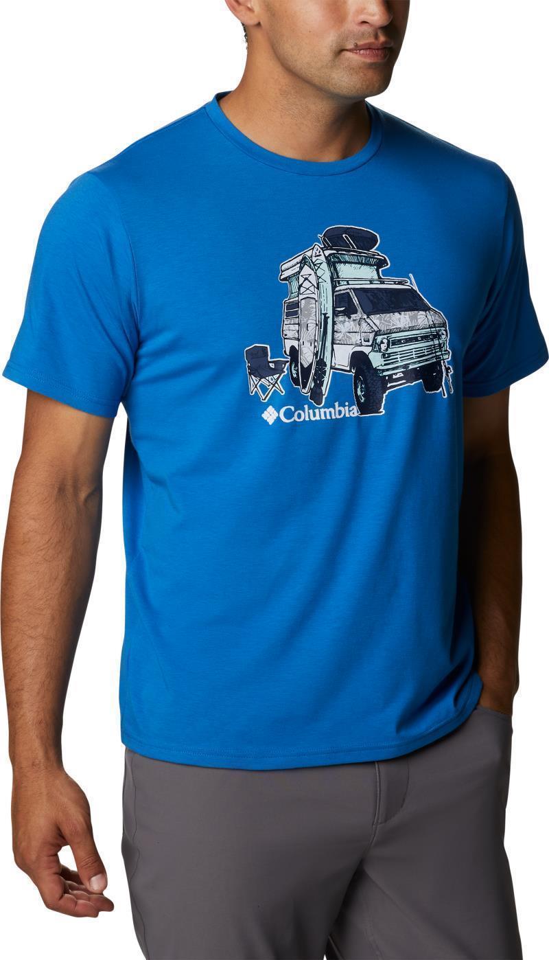 Sun Trek SS Graphic Tee - Mens - Bright Indigo / H2O Fanatic Graphic 4