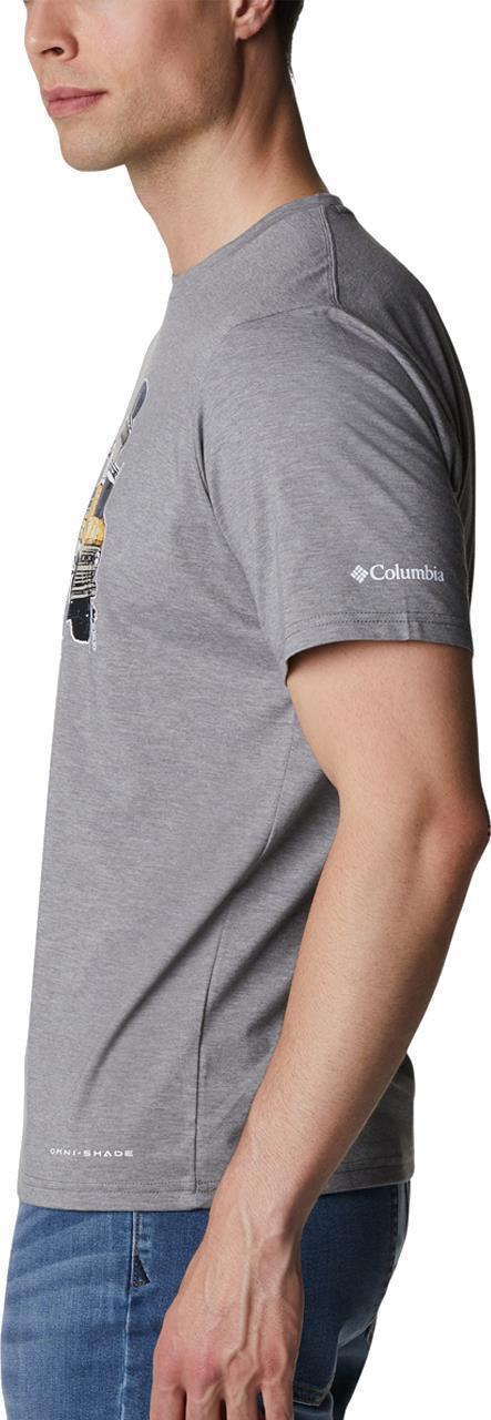 Sun Trek SS Graphic Tee - Mens - City Grey Heather / H2O Fanatic Graphic 3