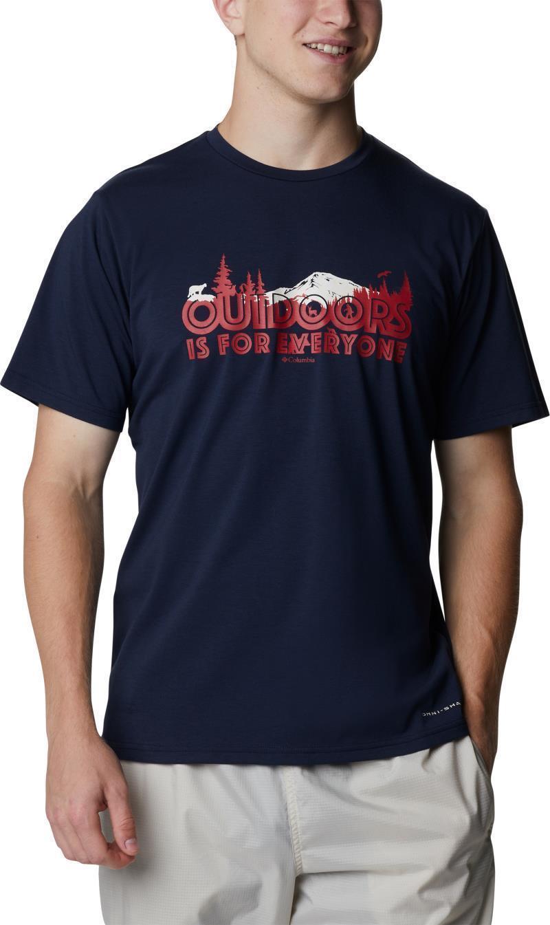 Sun Trek SS Graphic Tee - Mens - Collegiate Navy / All For Outdoors Graphic 1