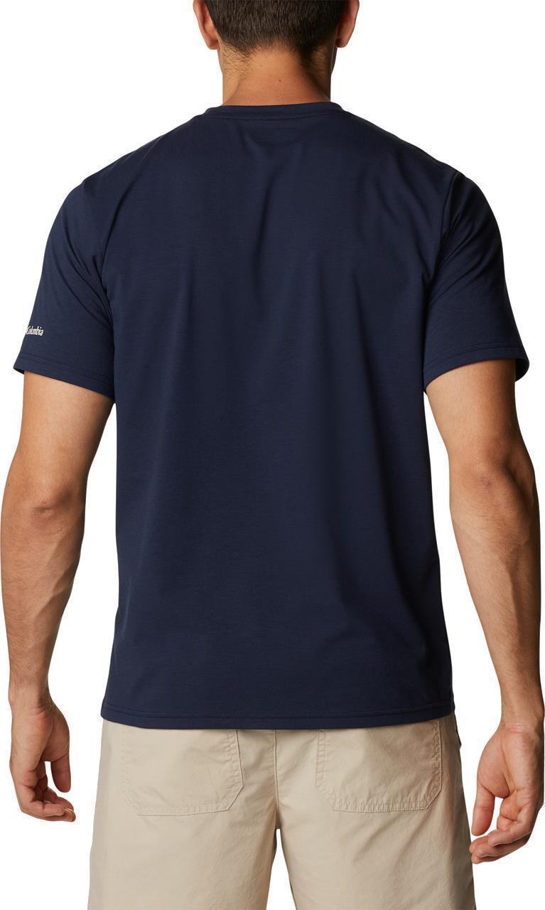 Sun Trek SS Graphic Tee - Mens - Collegiate Navy / Tropical Graphic 2