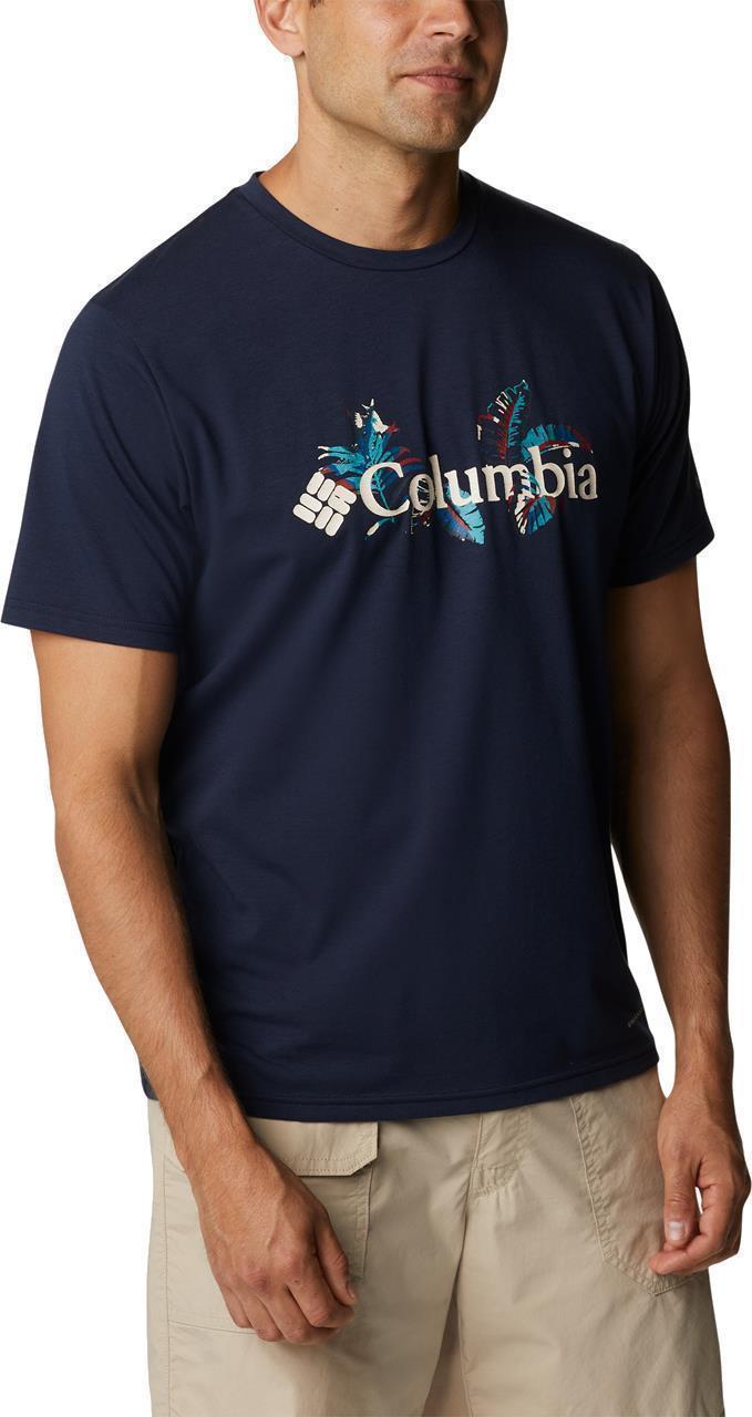 Sun Trek SS Graphic Tee - Mens - Collegiate Navy / Tropical Graphic 4