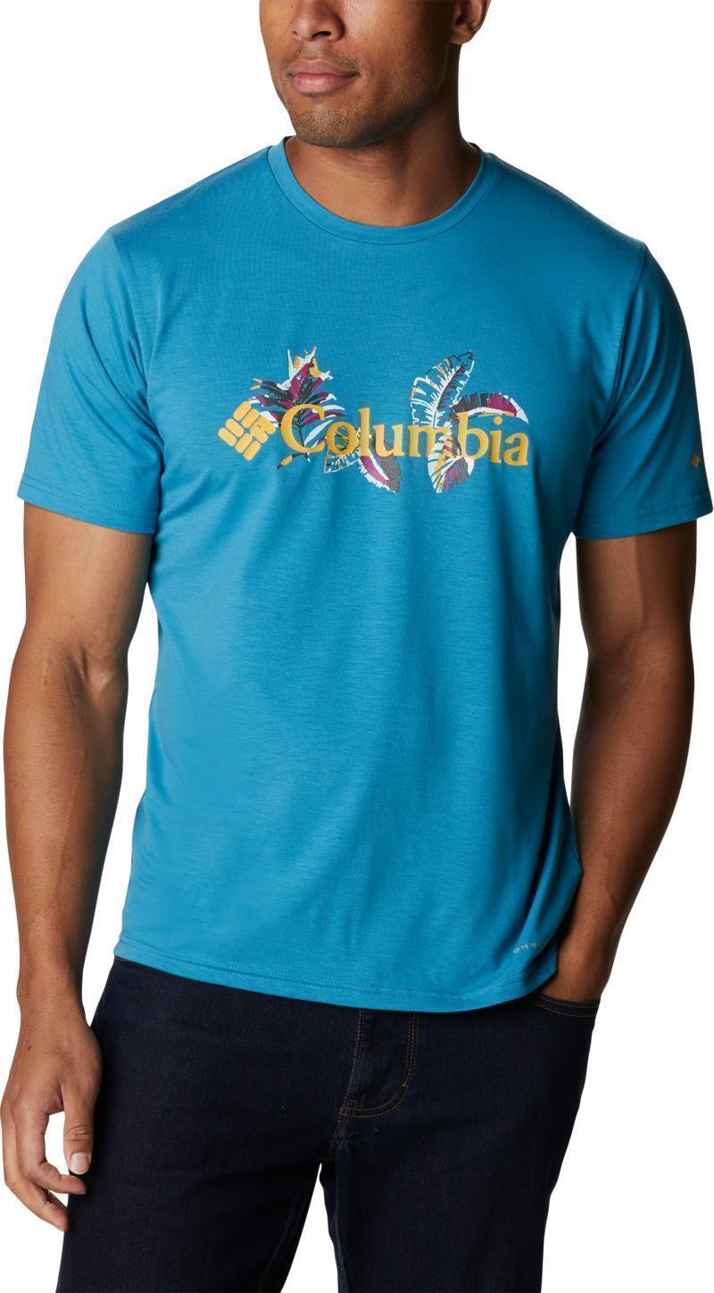 Sun Trek SS Graphic Tee - Mens - Deep Marine / Tropical Graphic 1