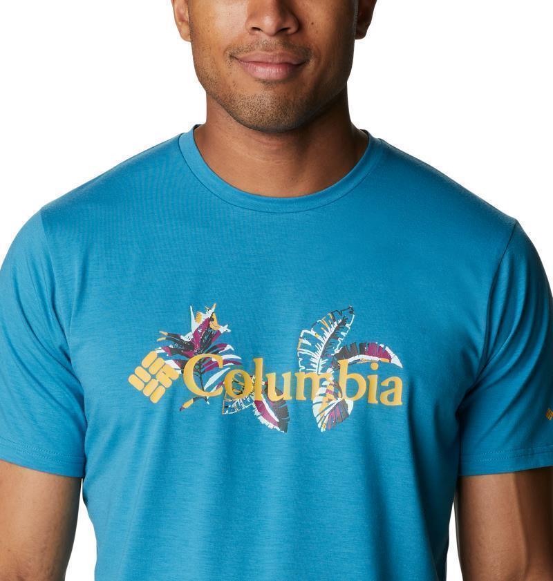 Sun Trek SS Graphic Tee - Mens - Deep Marine / Tropical Graphic 4