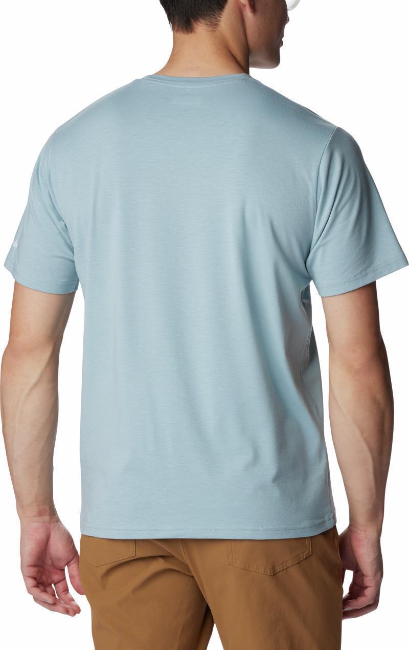 Sun Trek SS Graphic Tee - Mens - Stone Blue / Stippled Scene Graphic 2