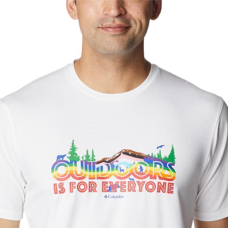 Sun Trek SS Graphic Tee - Mens - White / All For Outdoor Pride Graphic 5