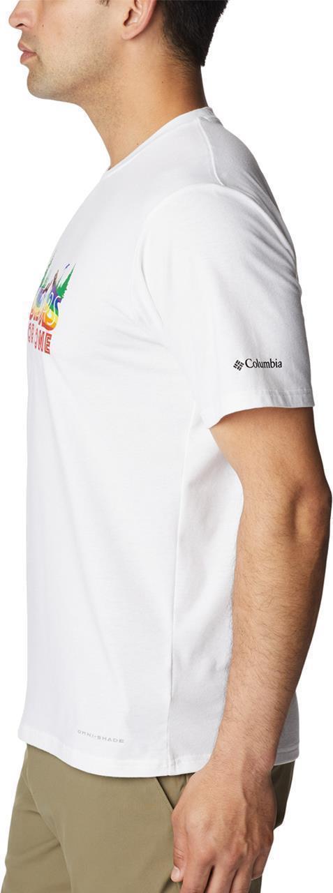 Sun Trek SS Graphic Tee - Mens - White / All For Outdoor Pride Graphic 3
