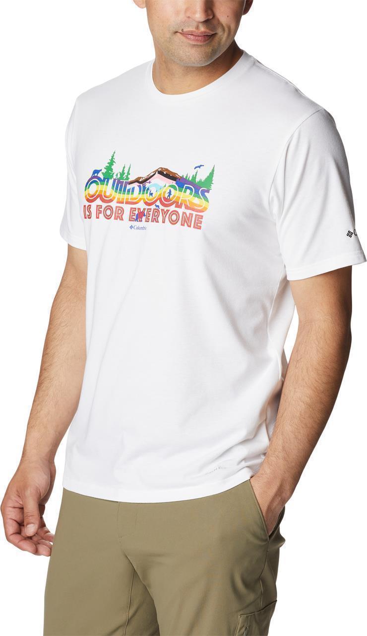 Sun Trek SS Graphic Tee - Mens - White / All For Outdoor Pride Graphic 4