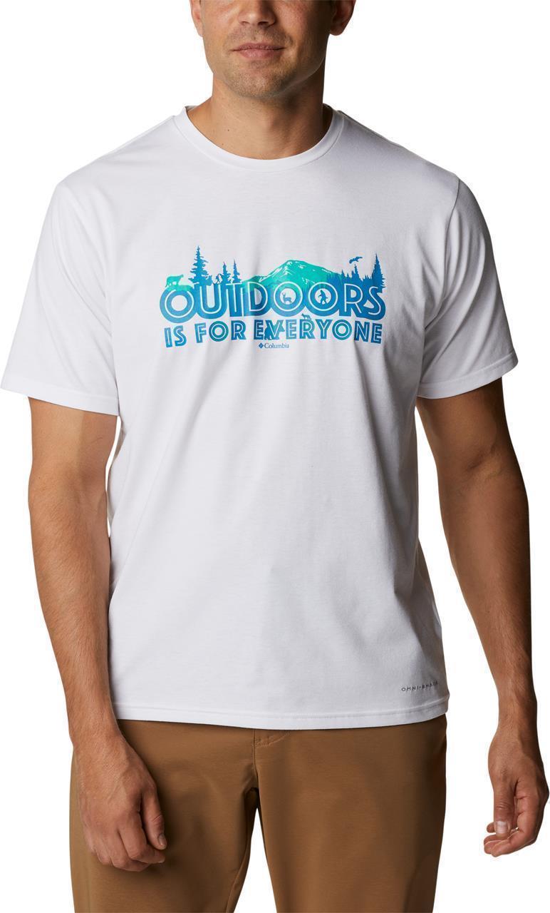 Sun Trek SS Graphic Tee - Mens - White / All For Outdoors Graphic 1