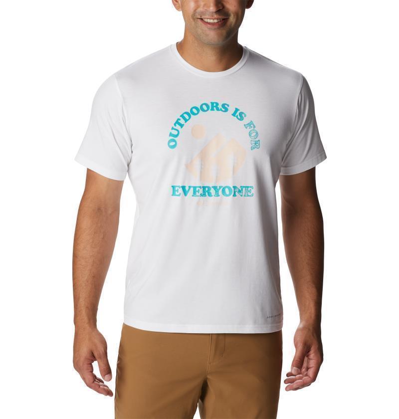 Sun Trek SS Graphic Tee - Mens - White / Outdoors Everyone Graphic 1