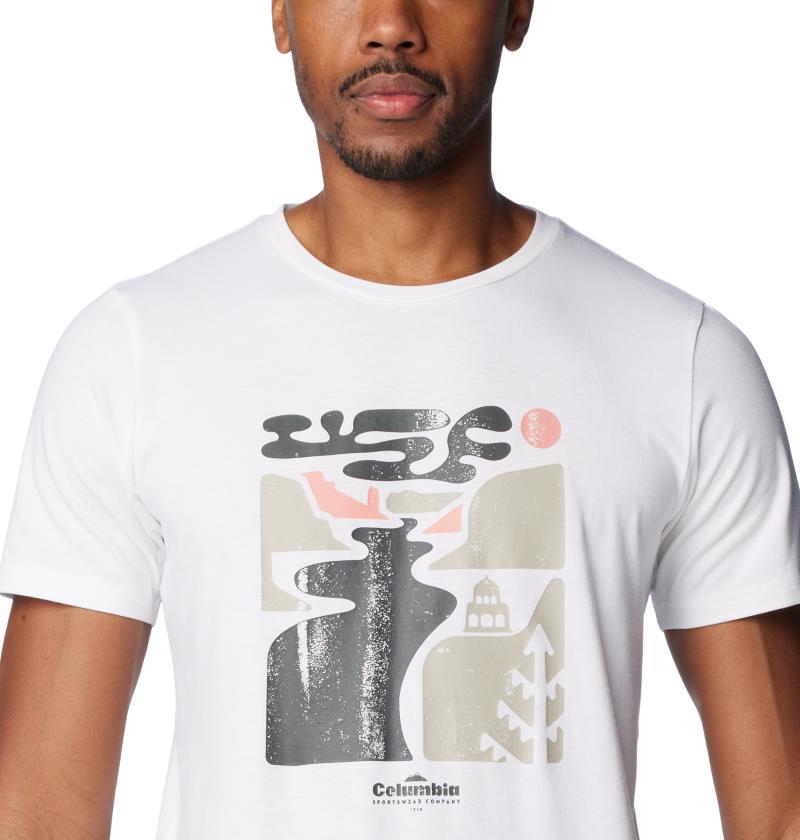 Sun Trek SS Graphic Tee - Mens - White / Simple Gorge 4