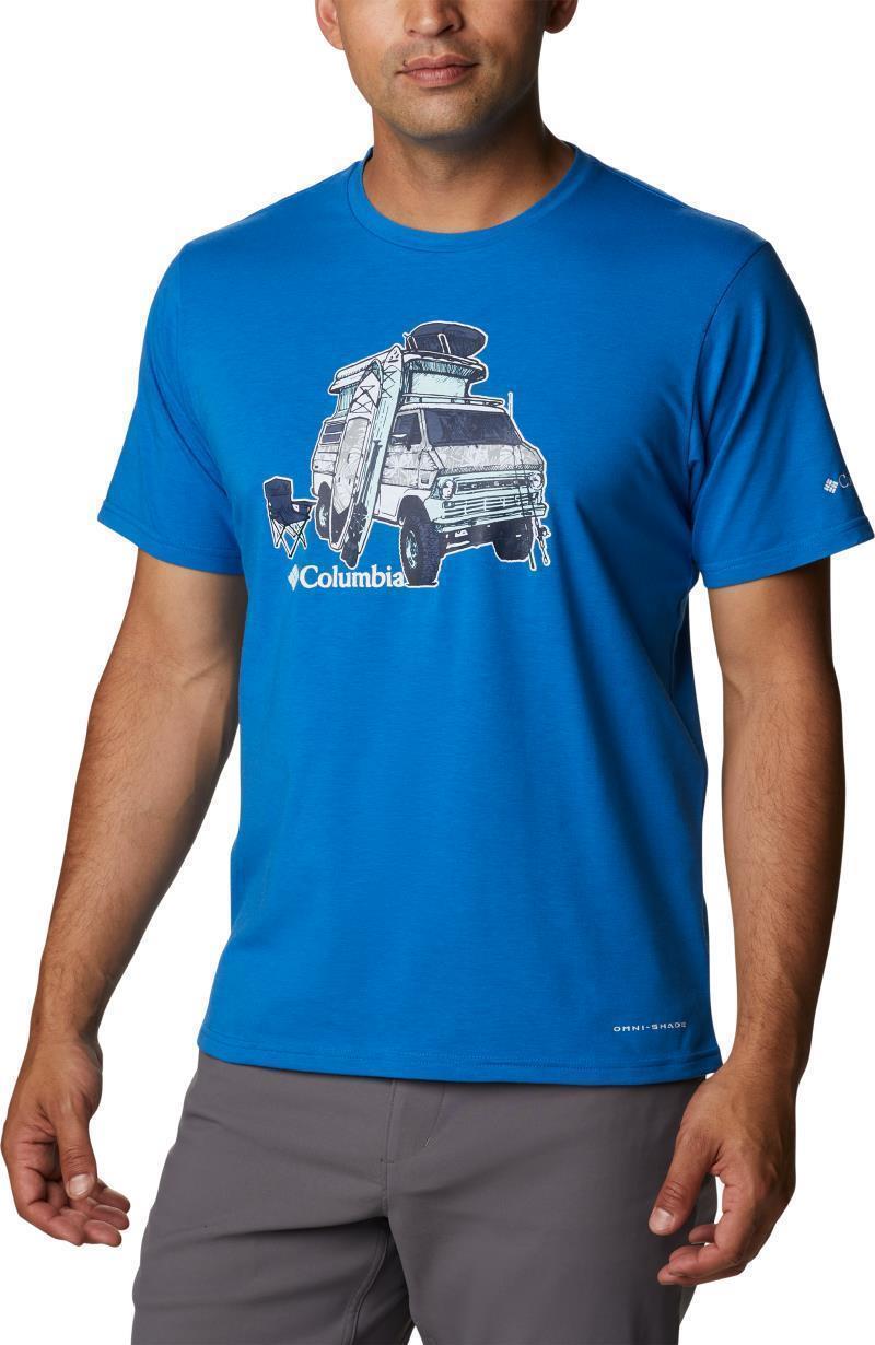 Sun Trek SS Graphic Tee - Mens - bright indigo / h2o fanatic graphic 1