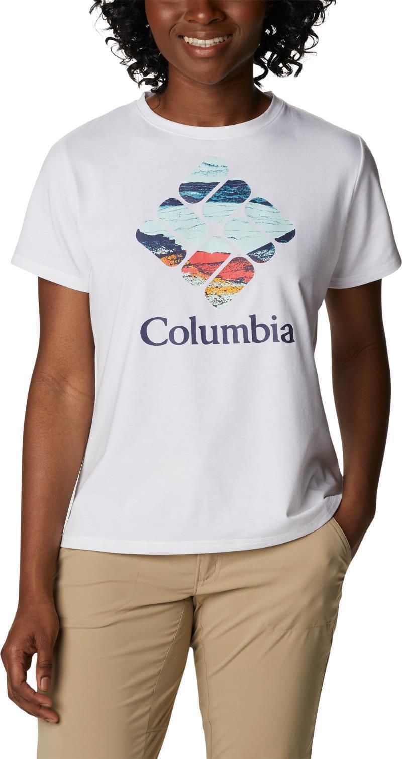 Sun Trek SS Graphic Tee - Womens - White / CSC Stacked 1