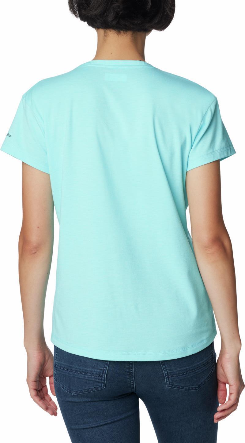 Sun Trek SS Tee - Womens - Aquamarine Heather 2