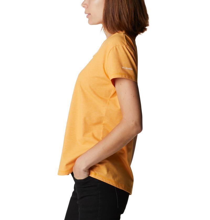 Sun Trek SS Tee - Womens - Mango Heather 4