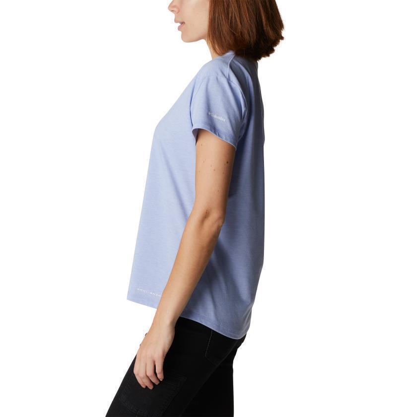Sun Trek SS Tee - Womens - Serenity Heather 5