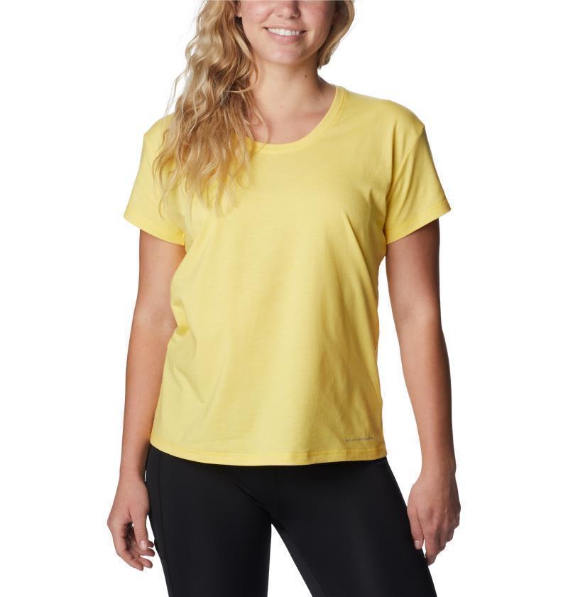Sun Trek SS Tee - Womens - Sun Glow Heather 1