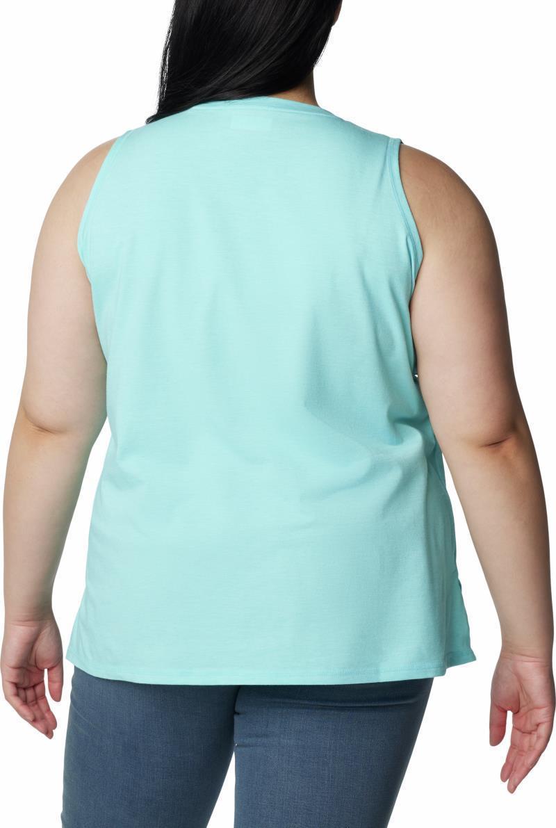 Sun Trek Tank, Extended - Womens - Aquamarine Heather 2