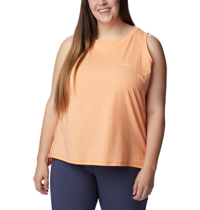 Sun Trek Tank, Extended - Womens - Peach Heather 1