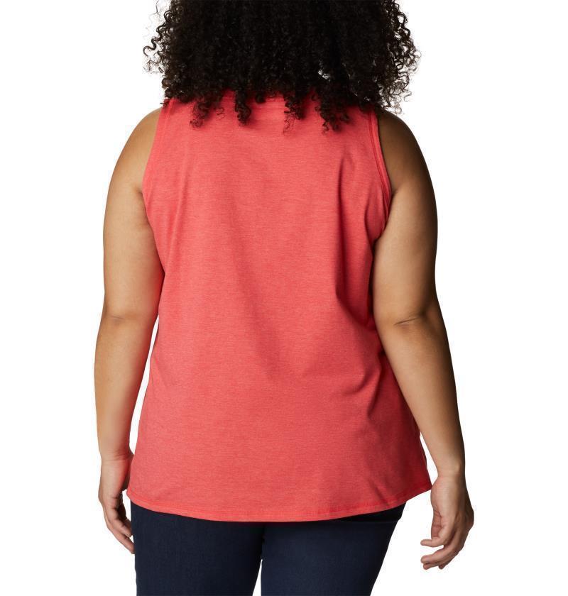Sun Trek Tank, Extended - Womens - Red Hibiscus Heather 2