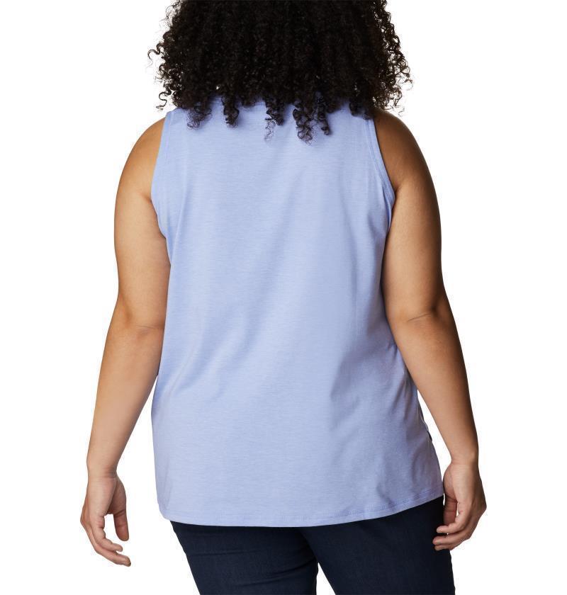 Sun Trek Tank, Extended - Womens - Serenity Heather 2