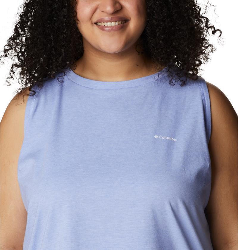 Sun Trek Tank, Extended - Womens - Serenity Heather 5
