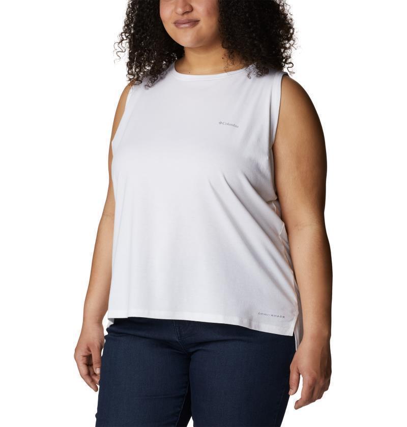 Sun Trek Tank, Extended - Womens - White 3