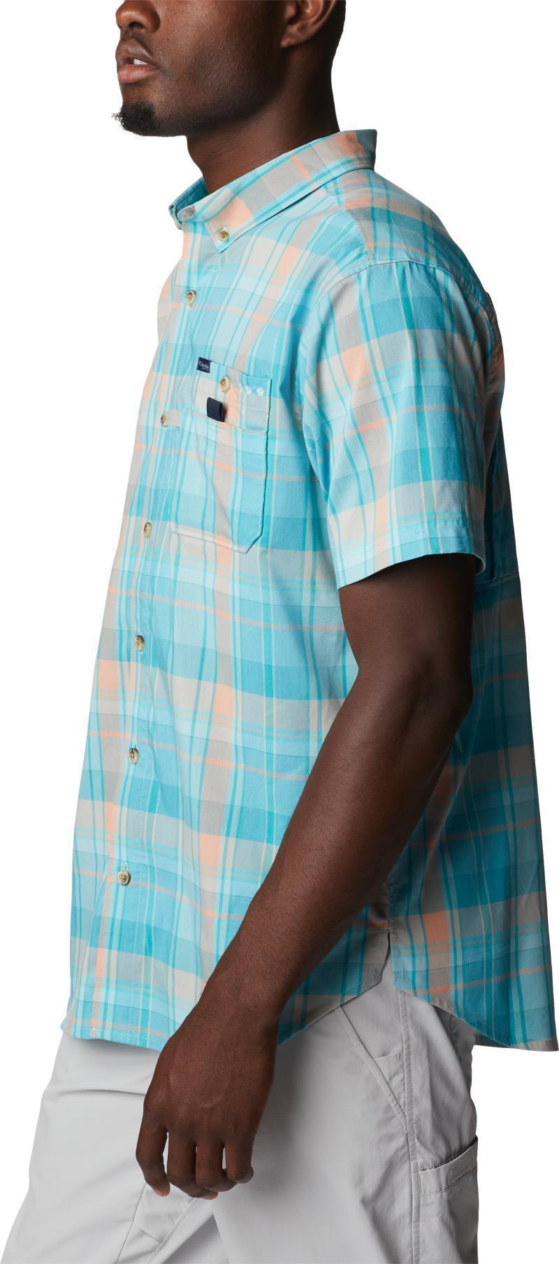 Super Bonefish SS Shirt - Mens - Ocean Teal Multi Madras 3