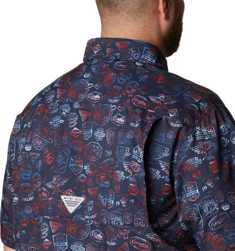 Super Slack Tide Camp Shirt, Extended - Mens - Collegiate Navy Tye Dye Print 5