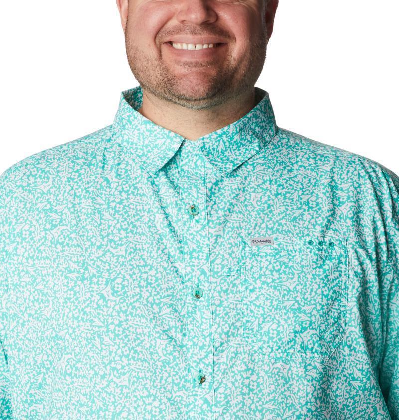 Super Slack Tide Camp Shirt, Extended - Mens - Electric Turquoise Deepsea Medley 4
