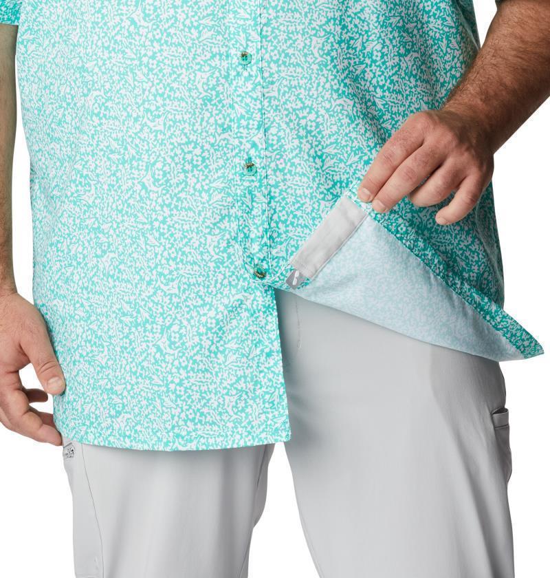 Super Slack Tide Camp Shirt, Extended - Mens - Electric Turquoise Deepsea Medley 6