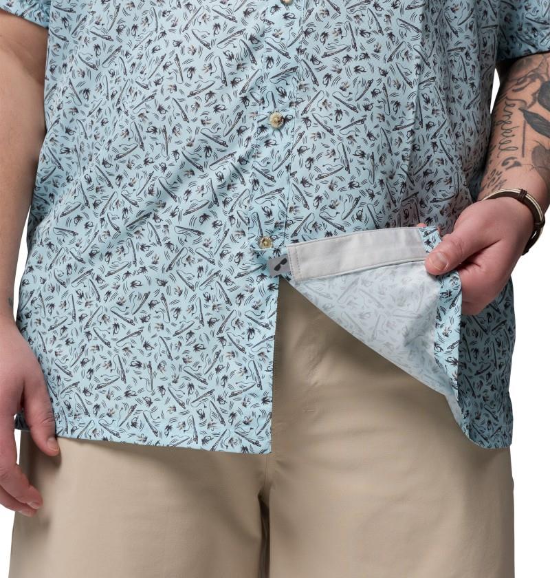 Super Slack Tide Camp Shirt, Extended - Mens - marine light gone fishin 1