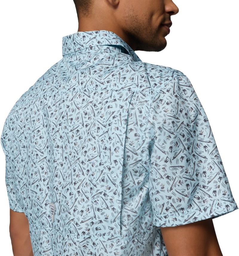 Super Slack Tide Camp Shirt, Tall - Mens - marine light gone fishin 1