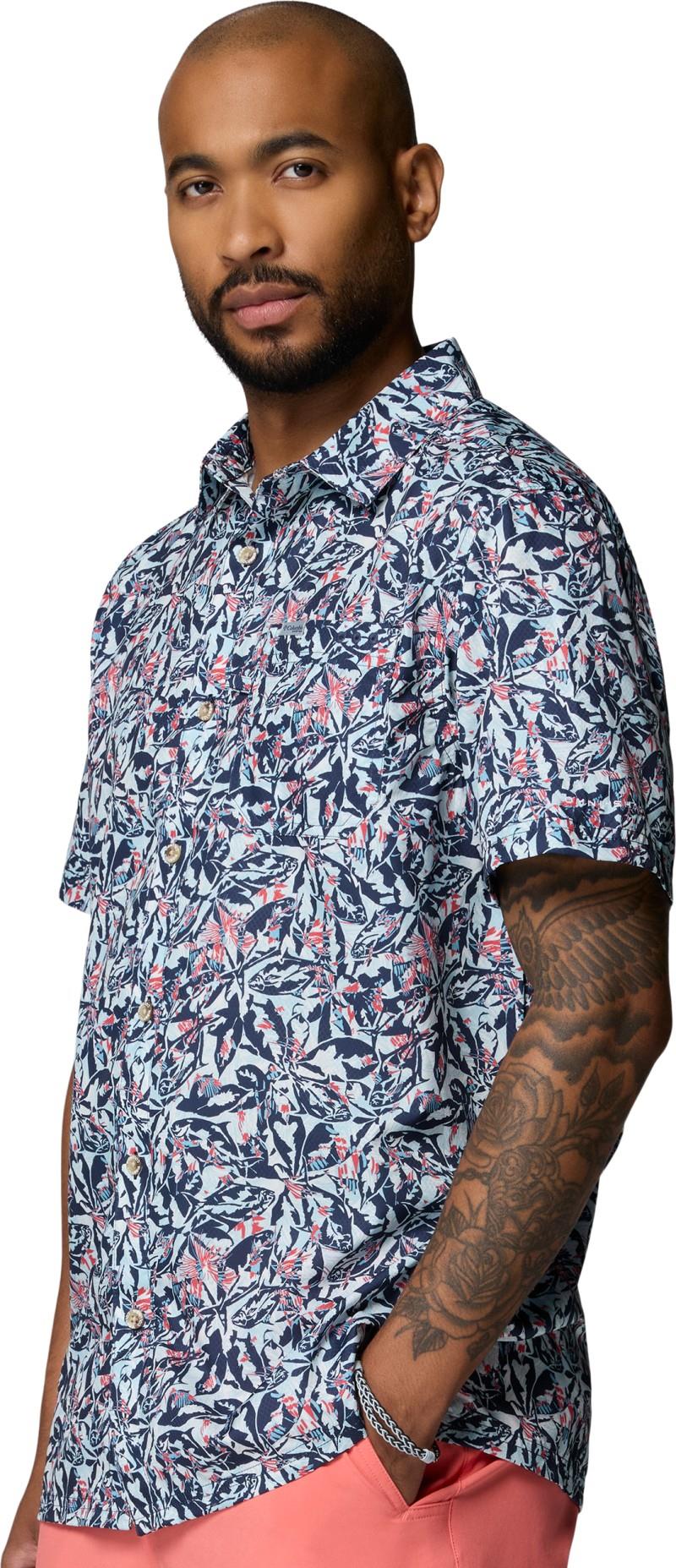 Super Slack Tide Camp Shirt, Tall - Mens - nocturnal pompanos 1