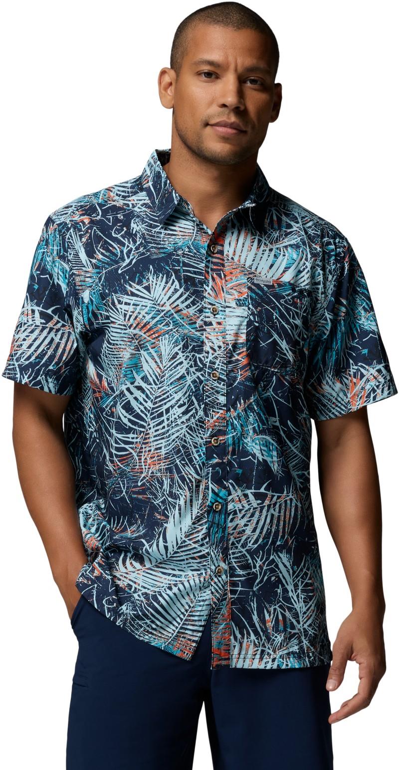 Super Slack Tide Camp Shirt - Mens - collegiate navy hooked up 1