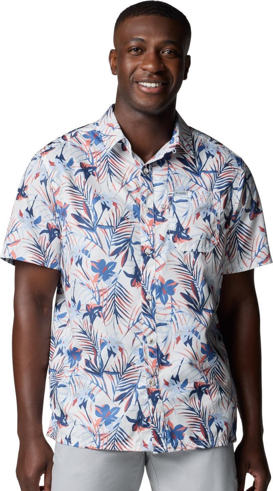 Super Slack Tide Camp Shirt - Mens - white tropicfield 1