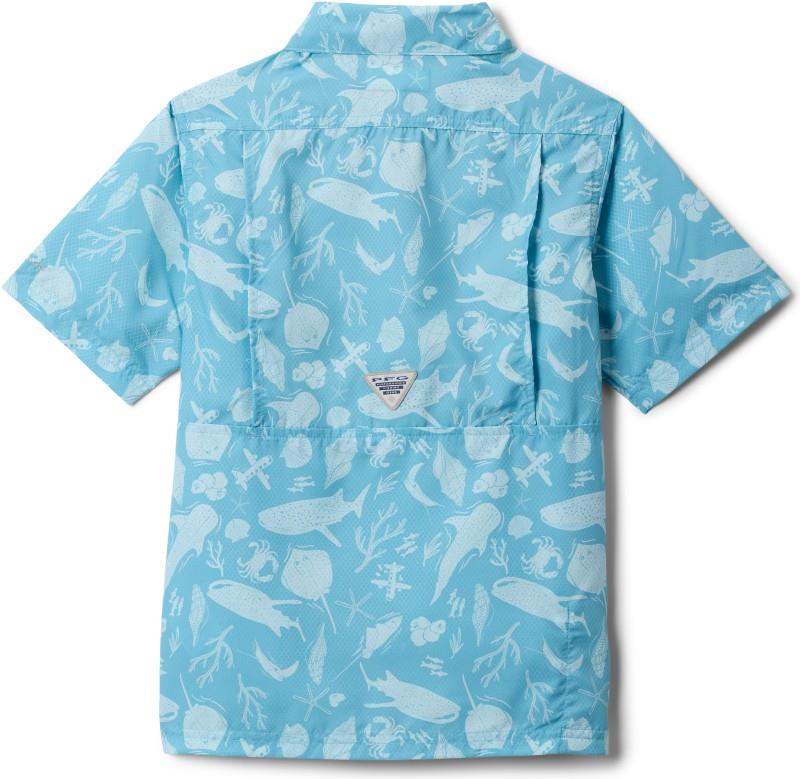 Super Slack Tide SS Camp Shirt - Youth Boys - vintage blue undersea 1