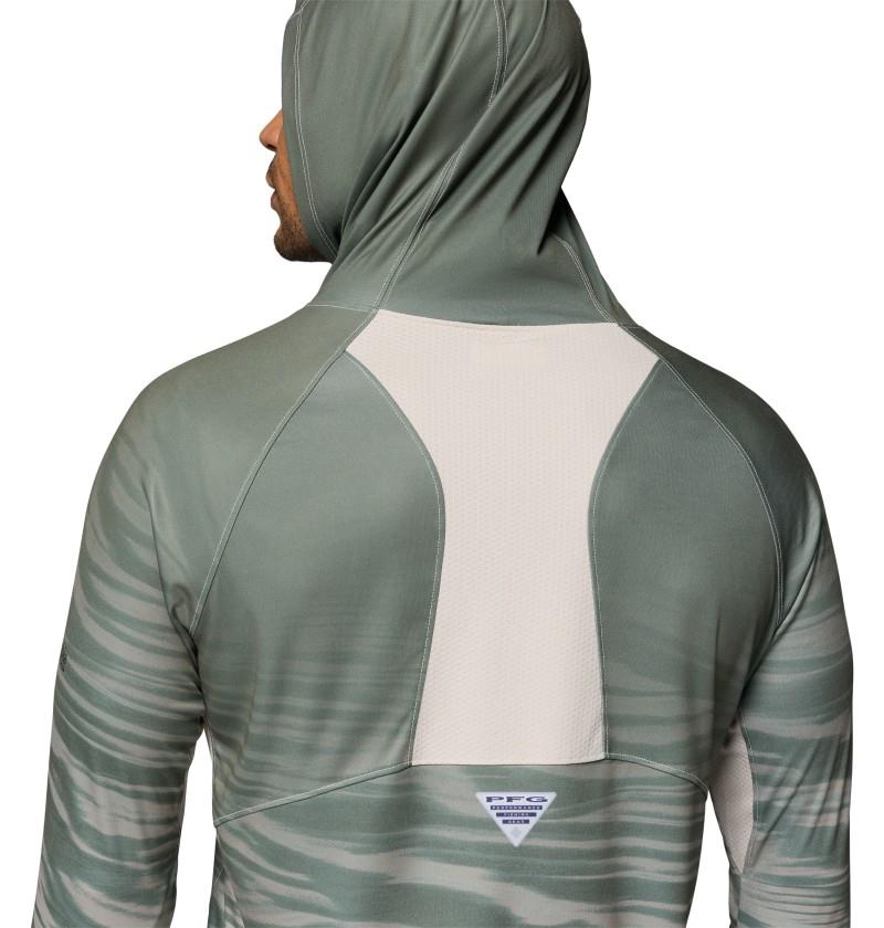 Super Terminal Tackle Vent Hoodie - Mens - dark stone currents fade 1