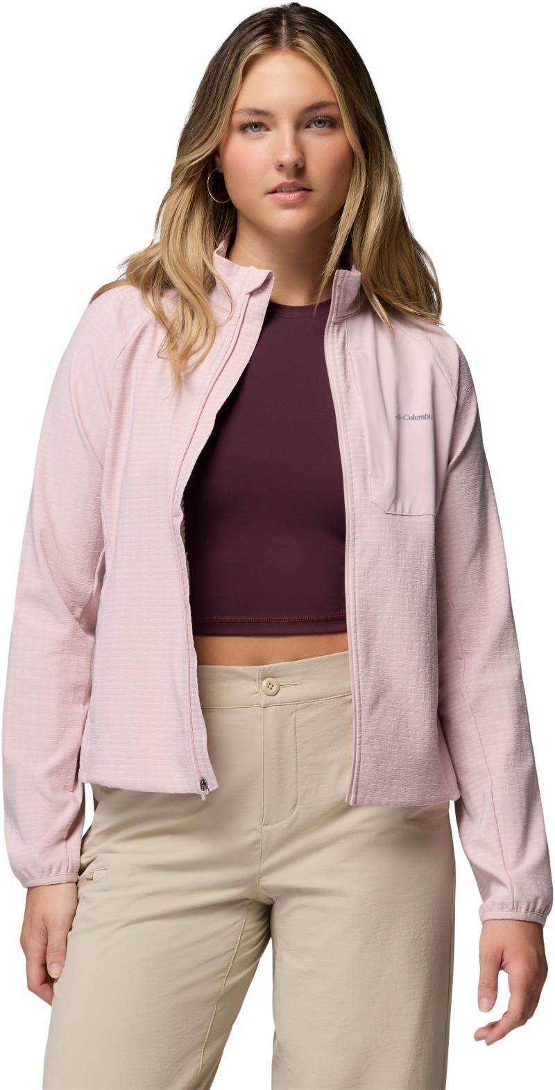 Superior Summit Grid Full-Zip - Womens - mineral pink 1