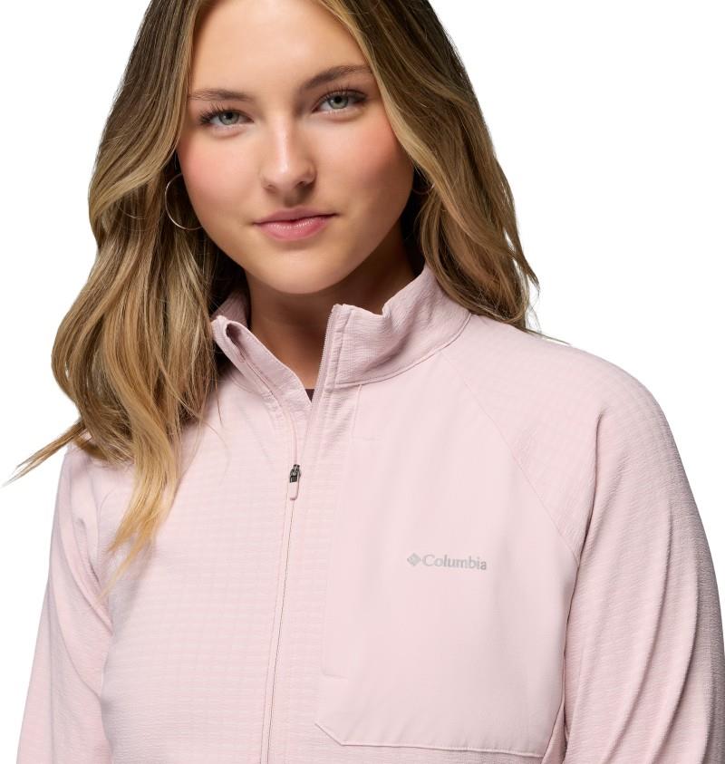 Superior Summit Grid Full-Zip - Womens - mineral pink 1