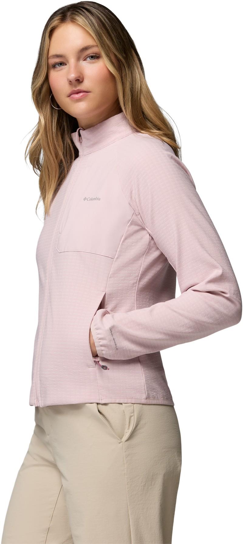Superior Summit Grid Full-Zip - Womens - mineral pink 1
