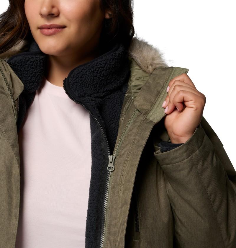 Suttle Mountain Interchange Jacket, Extended - Womens - stone green 1