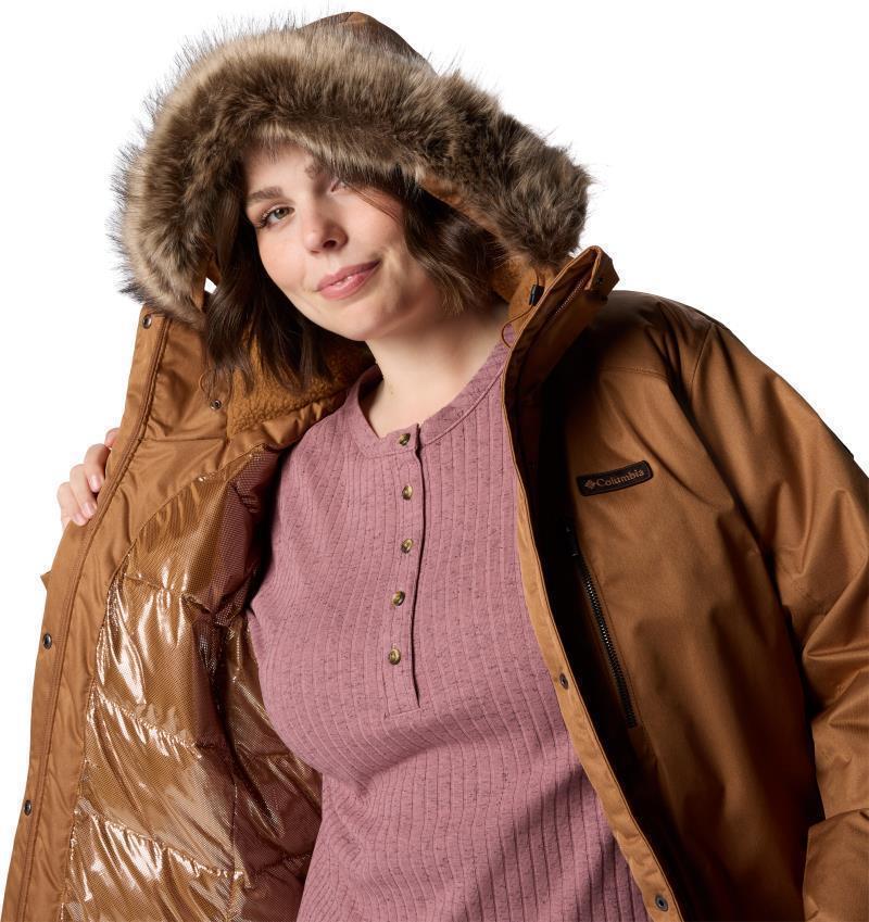 Suttle Mountain Long Insulated Jacket, Extended - Womens - camel brown 1