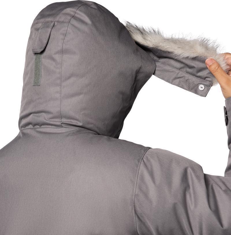 Suttle Mountain Long Insulated Jacket, Extended - Womens - city grey 1
