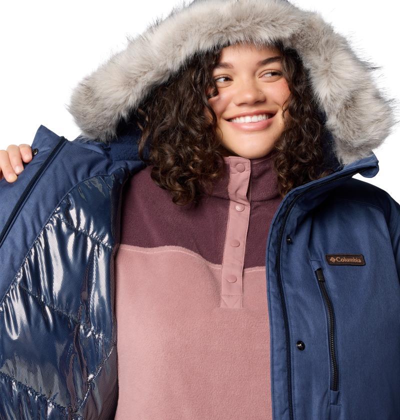 Suttle Mountain Long Insulated Jacket, Extended - Womens - collegiate navy 1