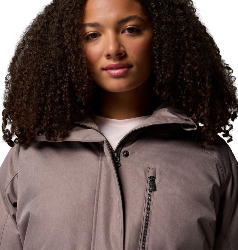 Suttle Mountain Long Insulated Jacket, Extended - Womens - iron 1