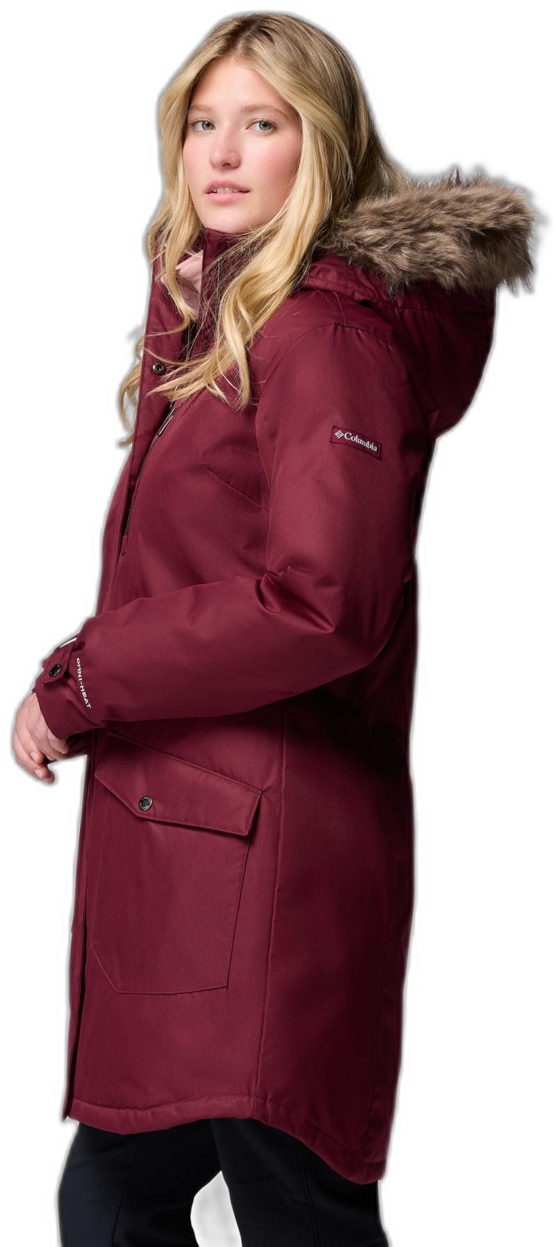 Suttle Mountain Long Insulated Jacket, Extended - Womens - rich wine 1