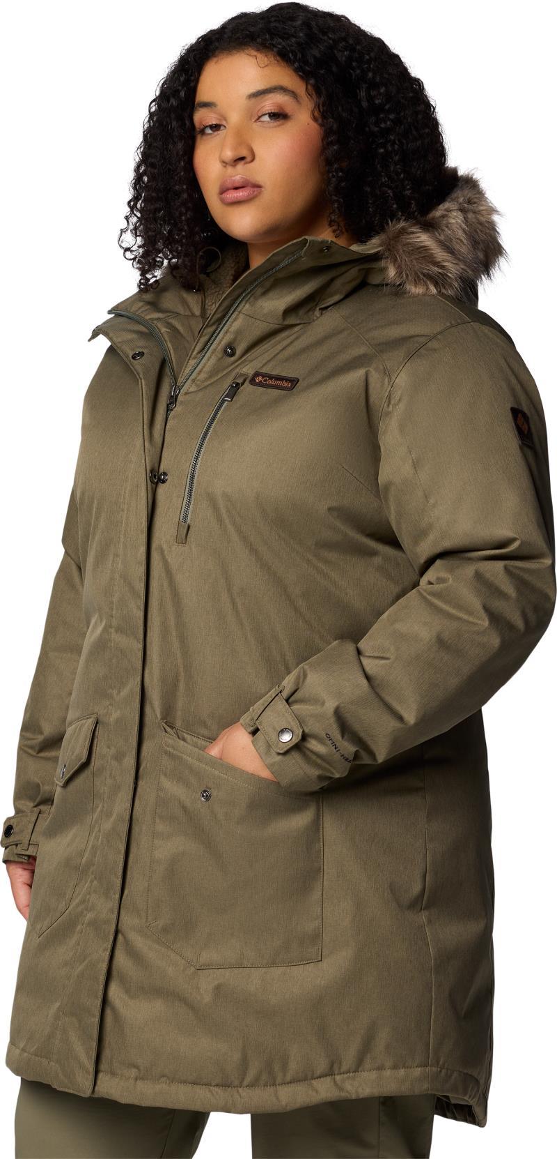 Suttle Mountain Long Insulated Jacket, Extended - Womens - stone green 1
