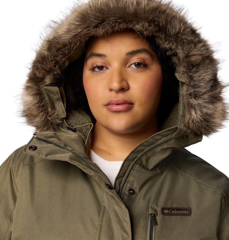 Suttle Mountain Long Insulated Jacket, Extended - Womens - stone green 1